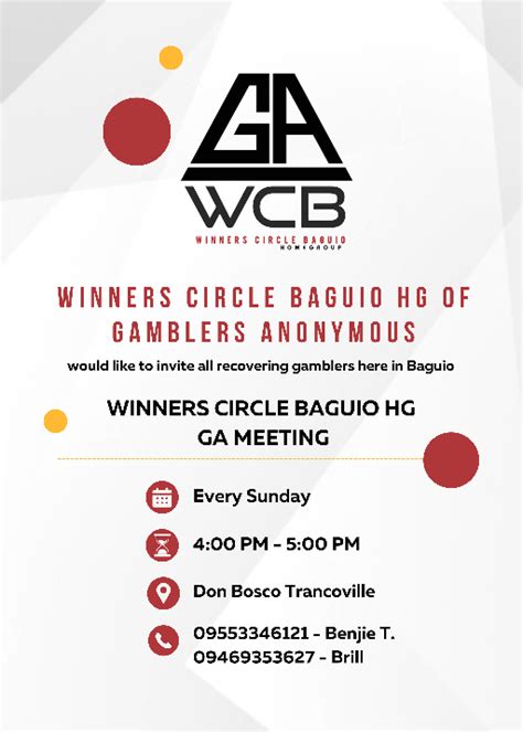 gamblers anonymous meetings philippines|PHILIPPINES .